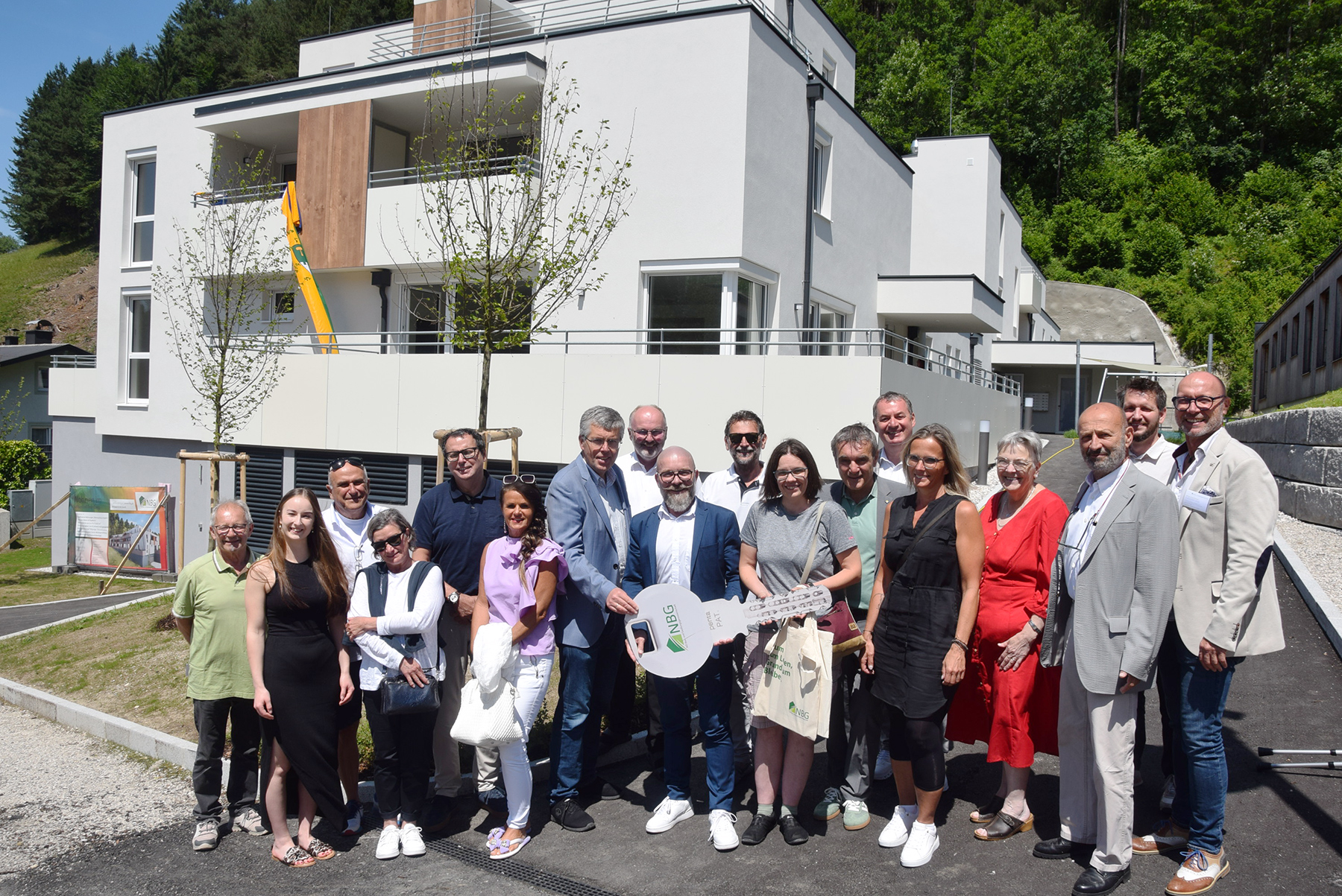 Schlüsselübergabe Projekt Reinsberg der NBG