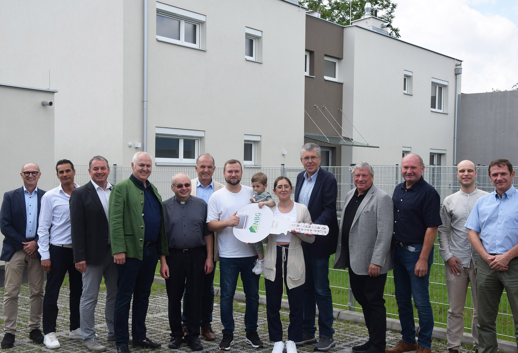 Schlüsselübergabe der NBG im neuen geförderten Wohnprojekt in Göttlesbrunn-Arbesthal