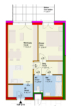 St.PöltenSpratzern|Wiedervergabe|OG|2Zimmer|Balkon|PKW-Stellplatz in Garage|Miete mit Kaufoption| - Plan