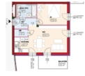 Top11-Erstbezug-2Zi-Balkon-1.OG- je 1 PKW Stellpl.im Freien u.in Garage-Miete m.Kaufopt. - Plan