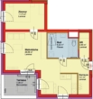 Top W1/14-Erstbezug-DG-2 Zimmer-Terasse-1 PkW Stellplatz im Freien-Miete-Barrierefreies Wohnen - Plan