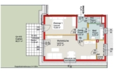 Erstbezug-W4/02-2Zimmer-EG-Terrasse-Eigengarten-1 PKW-Stellplatz im Freien - Miete - Plan