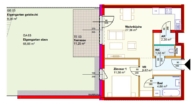 Erstbezug-Top03-2Zimmer-Eigengarten-Terrasse-EG-1PKW-Stellplatz im Freien -Miete m.Kaufoption - Plan