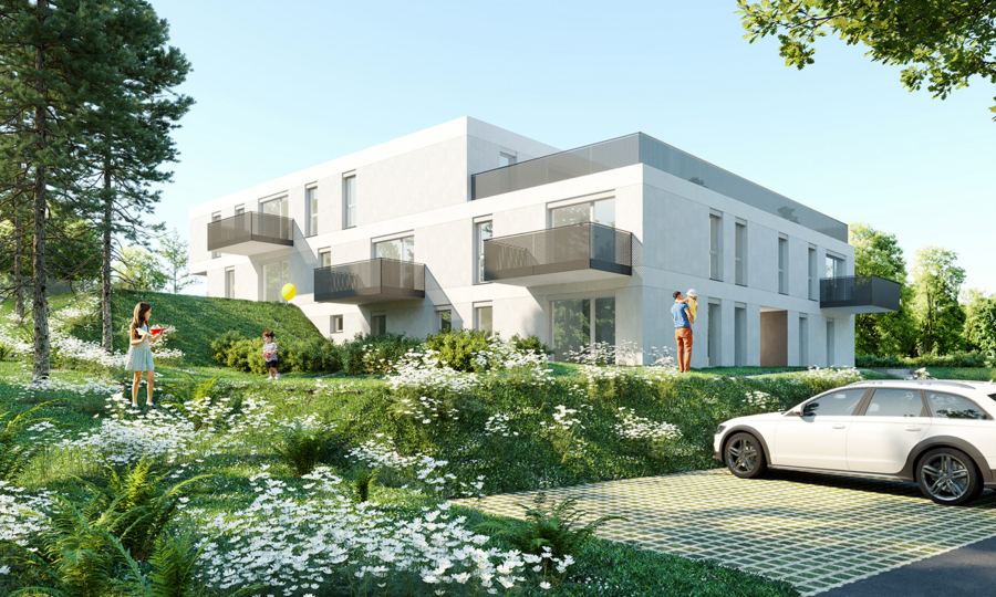 Erstbezug-Top08-2Zi-EG-Eigengarten-Terrasse-1PKW-Abstellplatz im Freien – Miete mit Kaufoption, 2093 Geras, Wohnung