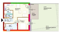 Erstbezug-Top08-2Zi-EG-Eigengarten-Terrasse-1PKW-Abstellplatz im Freien - Miete mit Kaufoption - Plan