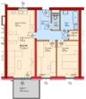 Top2/14-Erstbezug-3Zimmer-2.OG-Balkon-2PKW-Einstellplätze-Miete mit Kaufoption - Plan