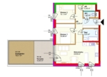 Erstbezug-Top09-3Zi-OG-Dachgarten-Terrasse-1PKW-Abstellplatz im Freien - Miete mit Kaufoption - Plan