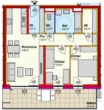 Top20-Erstbezug-3Zimmer-2.OG-Balkon-2PKW-Einstellplätze-Miete mit Kaufoption - Plan