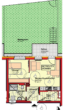 Wiedervergabe|2 Zimmer|Balkon|Garten|1-PKW-Stellplatz im Freien|Betreutes Wohnen|Miete - Plan