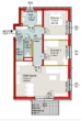 Top 1/10-Erstvergabe-3Zimmer-1.OG-Balkon-2 PKW Stellplätze im Freien - Miete - Plan
