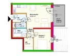 Erstbezug-Top07-2Zimmer-EG-Balkon-1PKW-Stellplatz im Freien -Miete m.Kaufoption - Plan