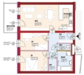 Top08-Erstbezug-3Zi-Balkon-1.OG- je 1 PKW Stellpl.im Freien u.in Garage-Miete m.Kaufopt. - Plan