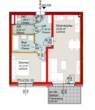 Top 1/09-Erstvergabe-2Zimmer-1.OG-Balkon-1 PKW Stellplatz im Freien - Miete - Plan