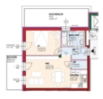 Top13-Erstbezug-2Zi-Balkon-2.OG- je PKW Stellplatz im Freien und in Garage-Miete m.Kaufopt. - Plan