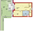 Top W1/02-Erstbezug-EG-2 Zimmer-Eigengarten-1 Pkw Stellplatz im Freien-Miete-Barrierfreies Wohnen - Plan
