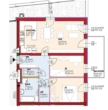 Top16-Erstbezug-3 Zimmer-2.OG-je1PKW-Stellplatz im Freien u. in Garage- Miete mit Kaufoption - Plan