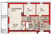 Wiedervergabe-Top4/05-geförderte Wohnung-Miete mit Kaufoption - Plan