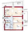 Top12-Erstbezug-3Zi-Balkon-1.OG- je 1 PKW Stellplatz im Freien u. in Garage-Miete m.Kaufopt. - Plan