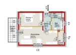 Erstbezug-W4/04-2Zimmer-OG-Balkon-1 PKW-Stellplatz im Freien - Miete - Plan