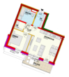 Wiedervergabe-Top1/14-geförderte Wohnung-Miete- 1 PKW-Einstellplatz in Garage - Plan