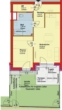 Top W1/05-Erstbez.-EG-2Zi-Eigengarten-Loggia-1 PKW Stellpl. im Freien-Terrasse-Miete-Barrierefrei - Plan