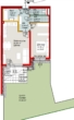 Top 2/03-Erstvergabe-2Zimmer-EG-Terrasse-Loggia-Eigengarten-1PKW Stellplatz im Freien - Miete - Plan
