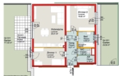 Erstbezug-W5/01-3Zimmer-EG-Terrasse-Eigengarten-2 PKW-Stellplätze im Freien - Miete - Plan